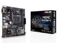 ASUS PRIME B450M-K AMD B450 Ryzen 2 AM4 DDR4 3200MHz (OC) M.2 DVI VGA ANAKART - 1